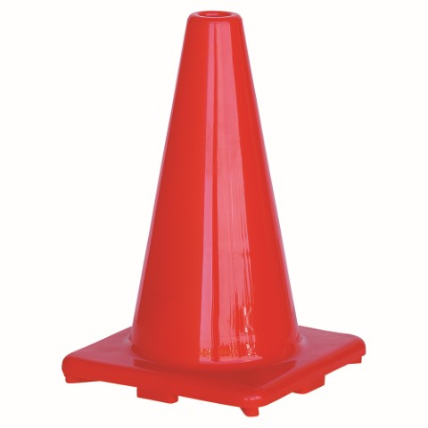 TRAFFIC CONE ORANGE 450MM NON RELECTIVE